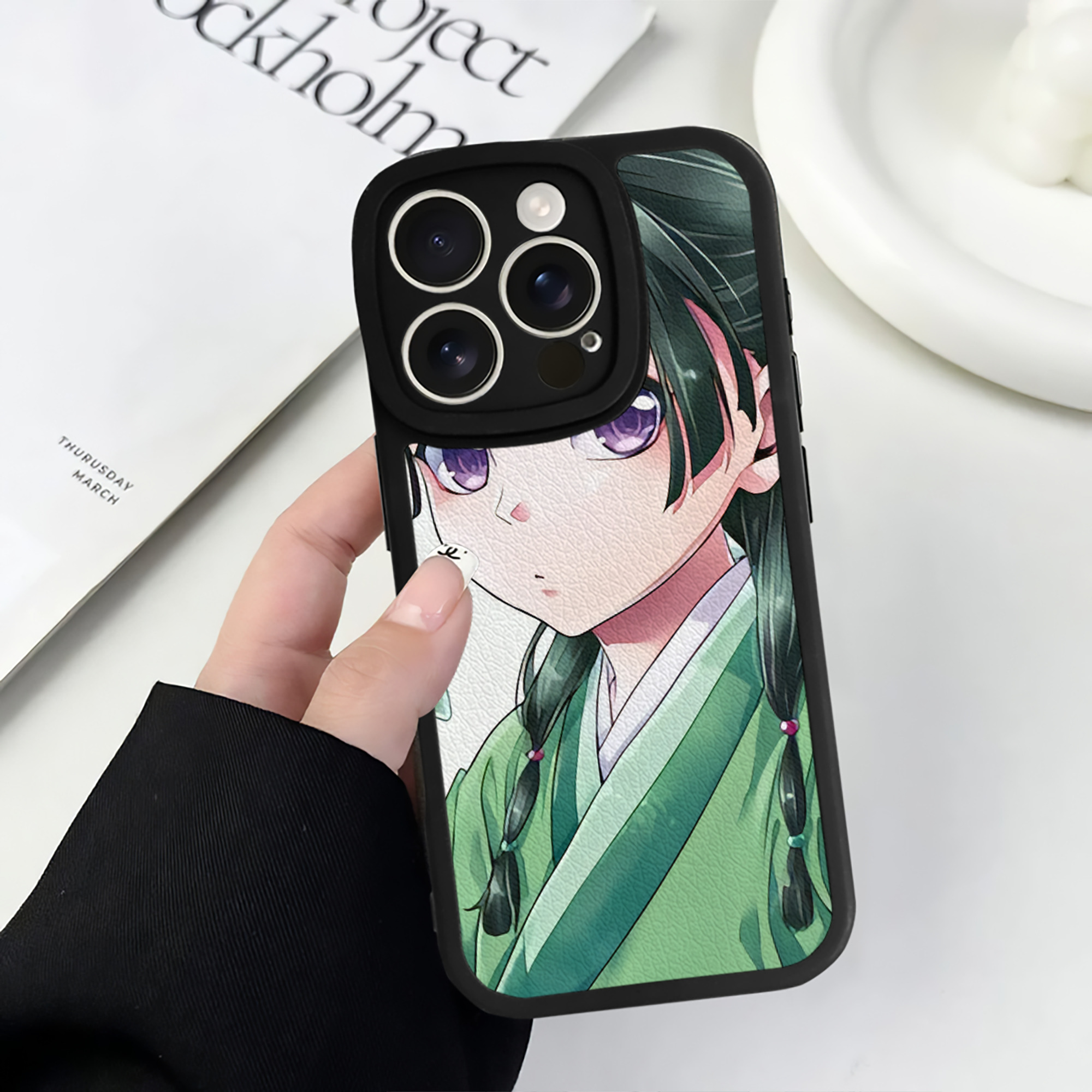 薬屋のひとりごと The Apothecary Diaries 【iPhone 16シリーズ対応】シリコンスマホケース（レザー調） 材質：シリコン